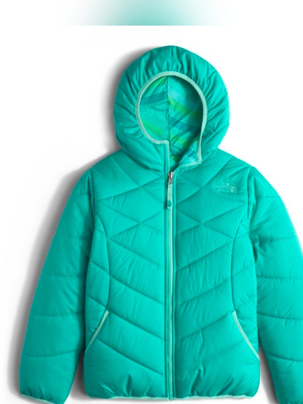 Girl's M (10/12) North Face Reversible Hooded Perrito Jacket